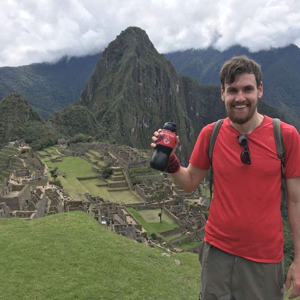 Classic Bottle - 750ml - Black With A Red Sleeve - Water-to-Go