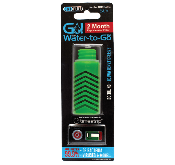 GO! Bottle Replacement Filter - Green - Water-to-Go